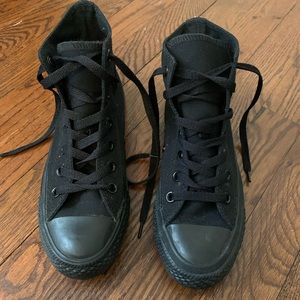 High Top all Star converse Unisex- black